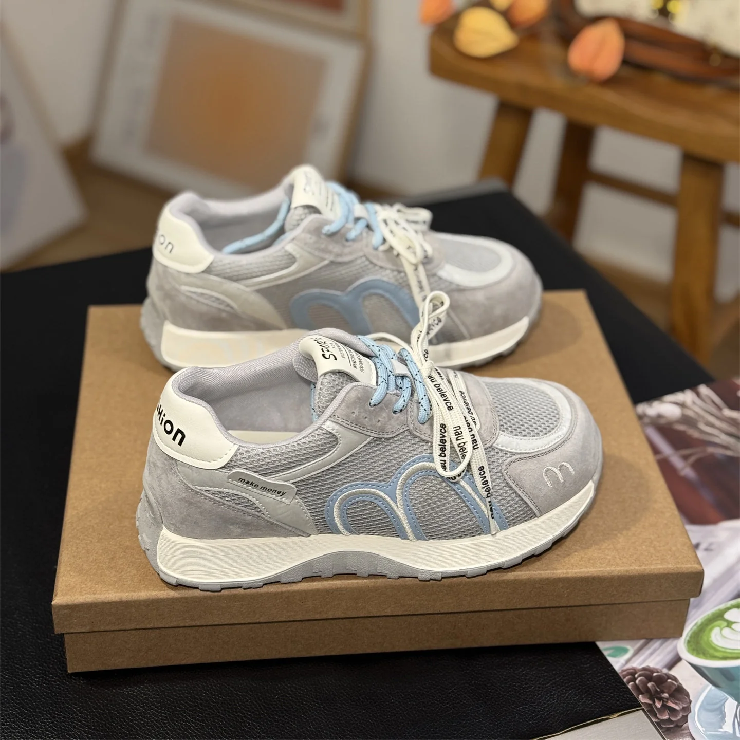 Damen Sportliche Sneakers mit atmungsaktiver Mesh-Oberfläche und bequemer Dämpfung Heidi Mode - Image 6
