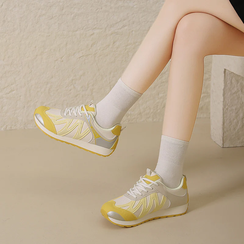 Damen Sportliche Sneakers mit atmungsaktiver Mesh-Oberfläche und dämpfendem Sohlenprofil Heidi Mode - Image 3