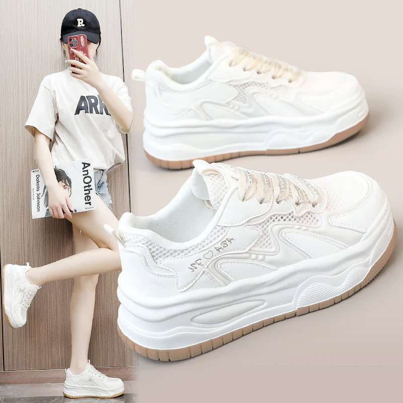 Damen Sportliche Sneakers mit atmungsaktiver Mesh-Oberfläche und dämpfendem Sohlenprofil Heidi Mode - Image 2