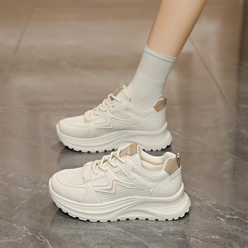 Damen Sportliche Sneakers mit atmungsaktiver Mesh-Oberfläche und dämpfender Laufsohle Heidi Mode - Image 2