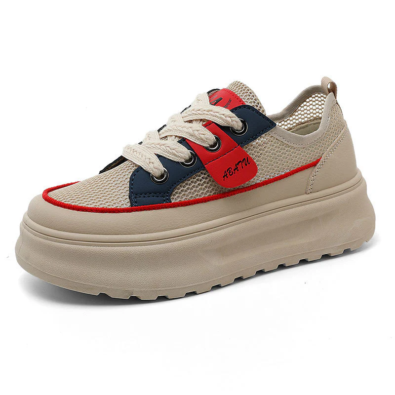 Damen Sportliche Sneakers mit atmungsaktiver Mesh-Oberfläche und dämpfender Laufsohle Heidi Mode - Image 5