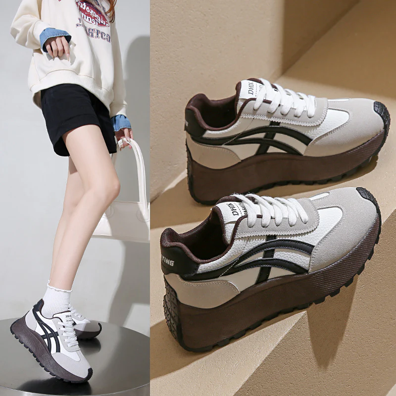 Damen Sportliche Sneakers mit atmungsaktiver Mesh-Oberfläche und dämpfender Laufsohle Heidi Mode - Image 2