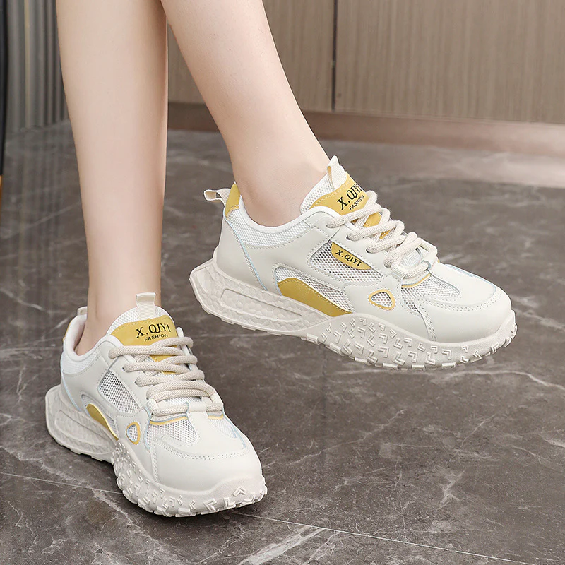 Damen Sportliche Sneakers mit atmungsaktiver Mesh-Oberfläche und dämpfender Sohle Heidi Mode - Image 4