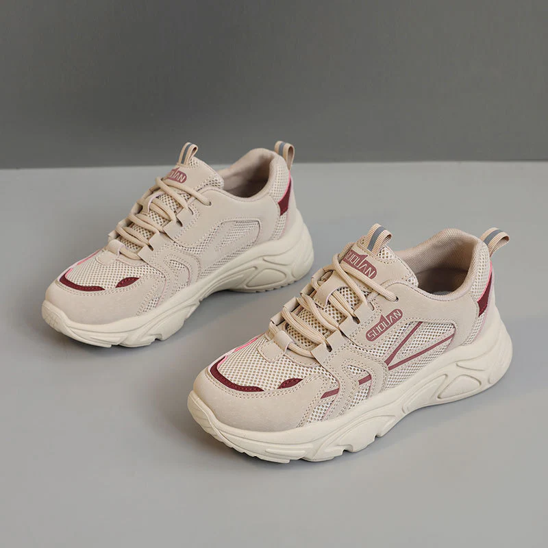 Damen sportliche Sneakers mit atmungsaktiver Mesh-Oberfläche und dämpfender Sohle Heidi Mode - Image 6