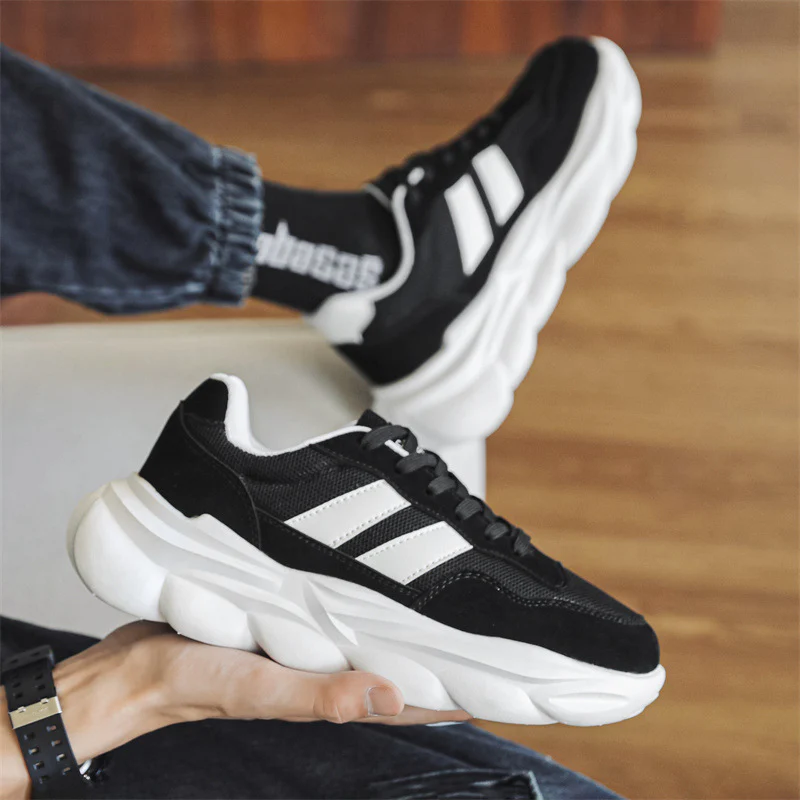 Damen Sportliche Sneakers mit atmungsaktiver Mesh-Oberfläche und dämpfender Sohle Heidi Mode