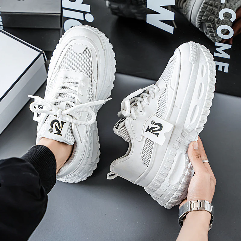Damen Sportliche Sneakers mit atmungsaktiver Mesh-Oberfläche und dämpfender Sohle Heidi Mode - Image 2
