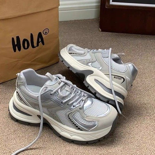 Damen Sportliche Sneakers mit atmungsaktiver Mesh-Oberfläche und dämpfender Zwischensohle Heidi Mode - Image 5