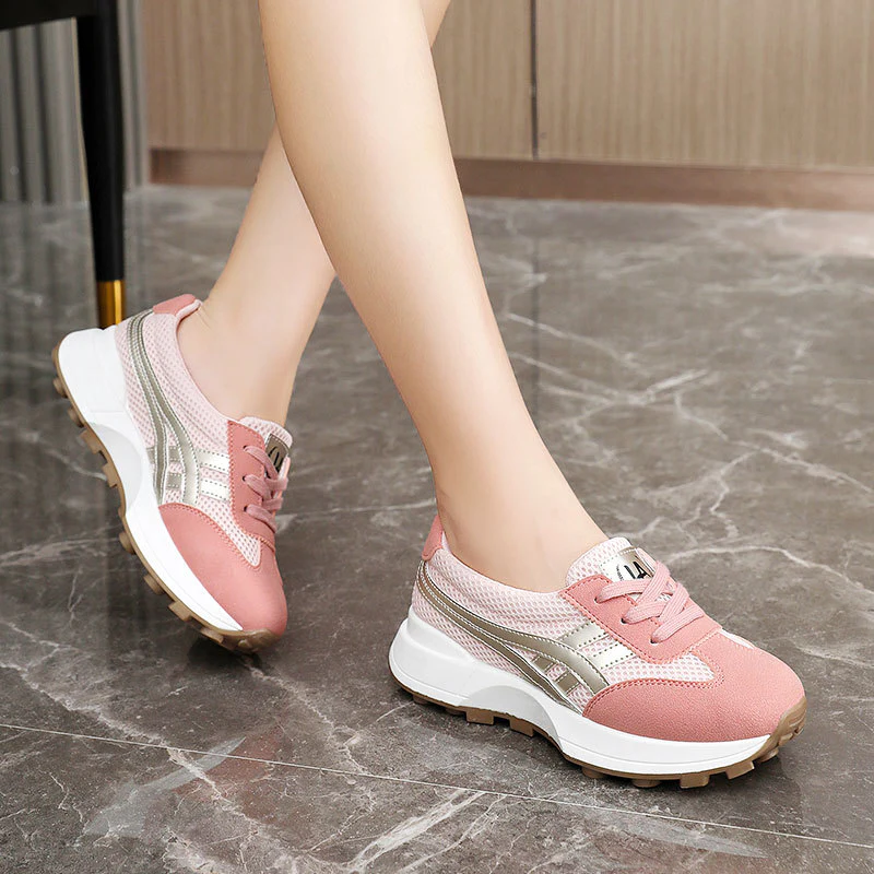 Damen Sportliche Sneakers mit atmungsaktiver Mesh-Oberfläche und dynamischem Sohlenprofil Heidi Mode - Image 4