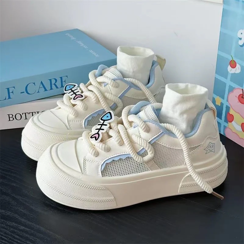 Damen Sportliche Sneakers mit atmungsaktiver Mesh-Oberfläche und elastischem Schaft Heidi Mode - Image 6
