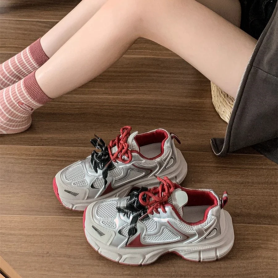 Damen Sportliche Sneakers mit atmungsaktiver Mesh-Oberfläche und federleichtem Dämpfungssystem Heidi Mode