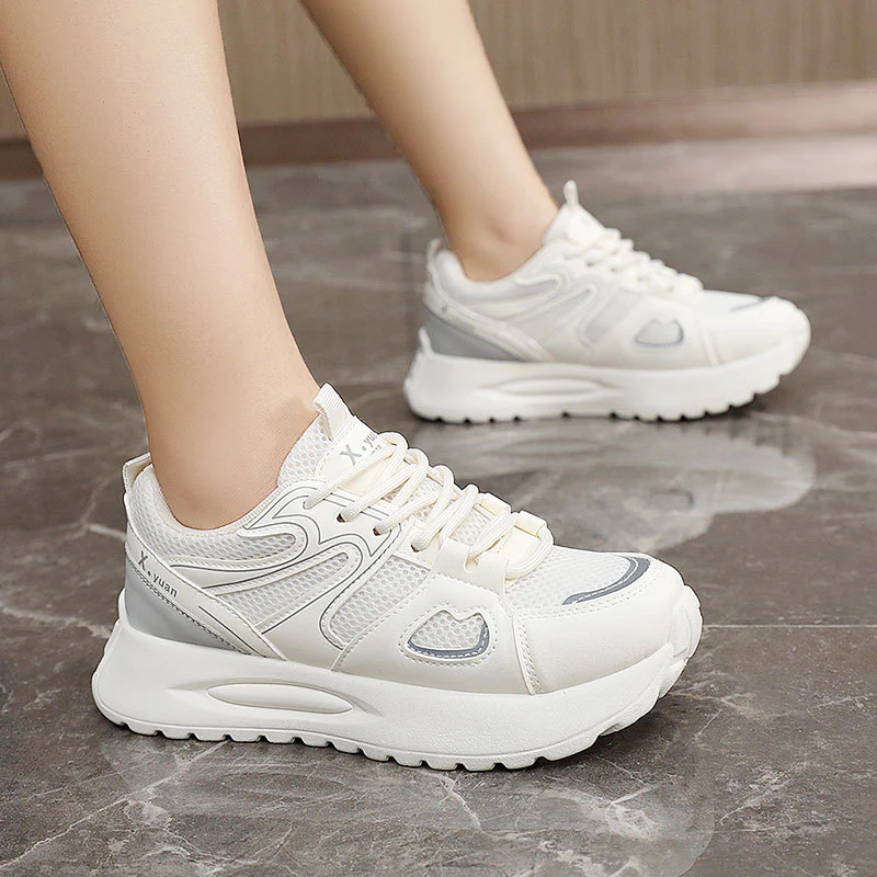Damen Sportliche Sneakers mit atmungsaktiver Mesh-Oberfläche und flexiblem Sohlenprofil Heidi Mode - Image 3