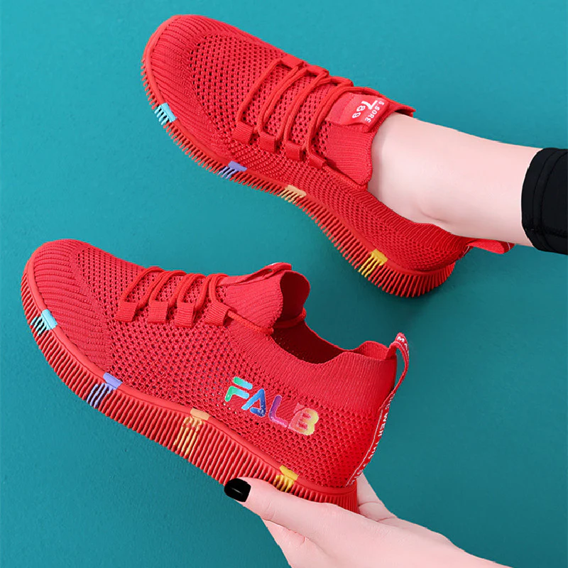 Damen Sportliche Sneakers mit atmungsaktiver Mesh-Oberfläche und flexibler Sohle Heidi Mode - Image 2