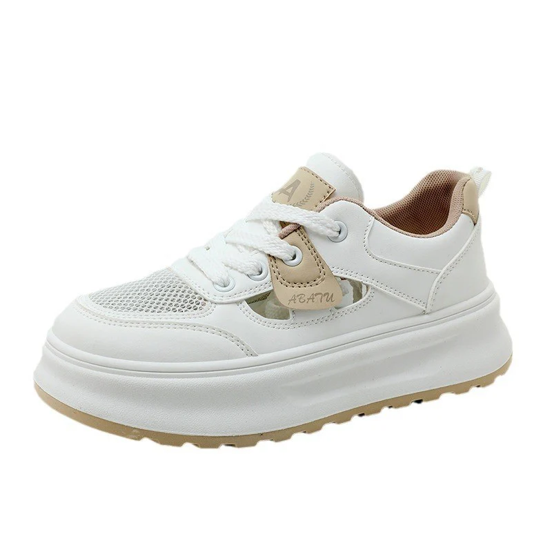 Damen sportliche Sneakers mit atmungsaktiver Mesh-Oberfläche und gepolsterter Sohle Heidi Mode