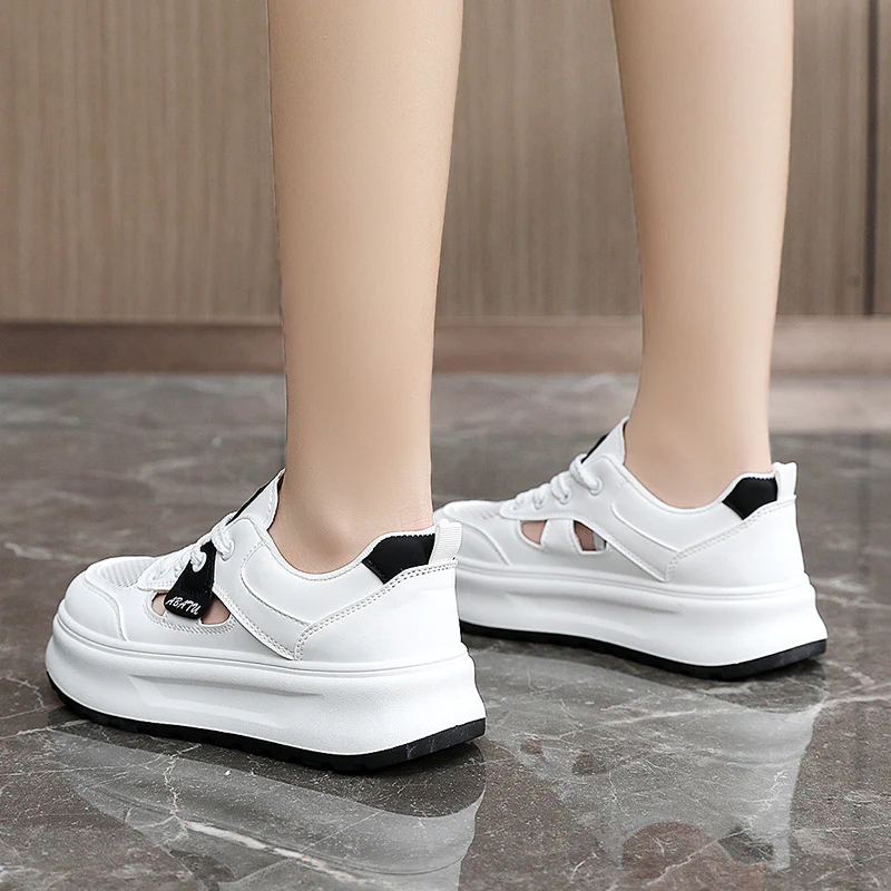 Damen sportliche Sneakers mit atmungsaktiver Mesh-Oberfläche und gepolsterter Sohle Heidi Mode - Image 4