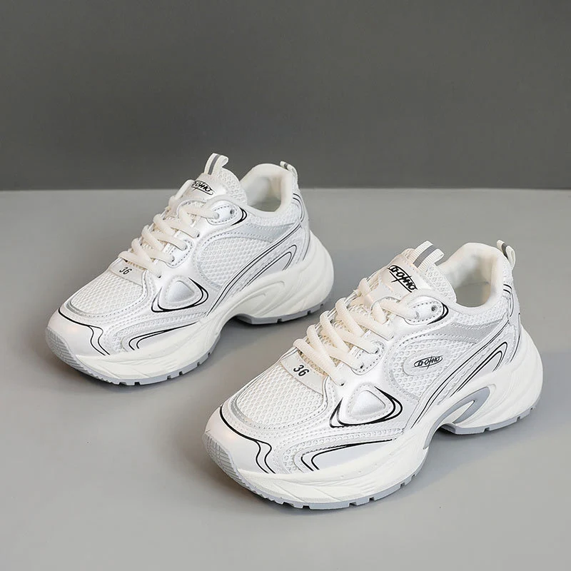 Damen Sportliche Sneakers mit atmungsaktiver Mesh-Oberfläche und gepolsterter Sohle Heidi Mode - Image 9
