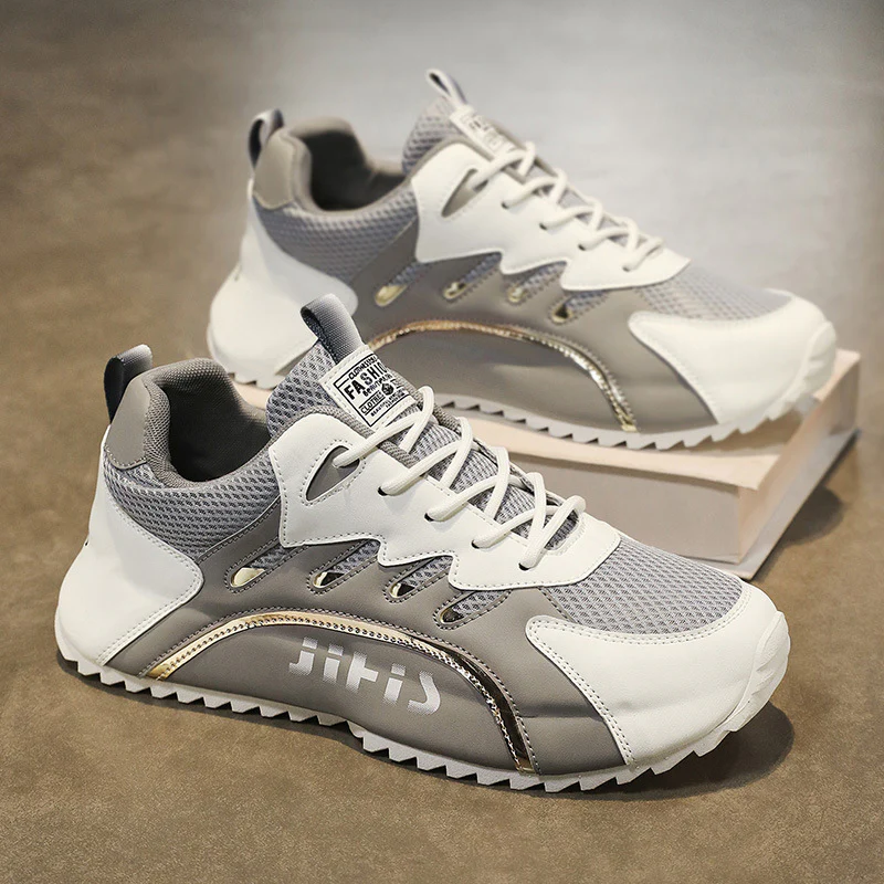 Damen Sportliche Sneakers mit atmungsaktiver Mesh-Oberfläche und gepolsterter Sohle Heidi Mode