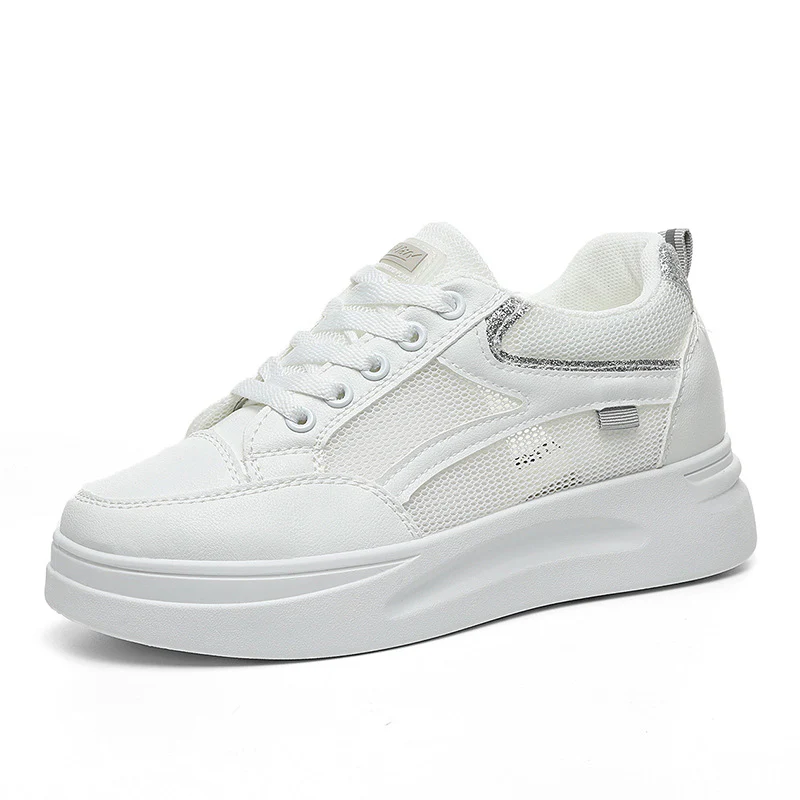 Damen sportliche Sneakers mit atmungsaktiver Mesh-Oberfläche und modischem Design Heidi Mode - Image 5