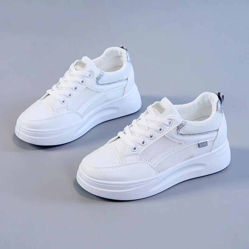 Damen sportliche Sneakers mit atmungsaktiver Mesh-Oberfläche und modischem Design Heidi Mode - Image 8