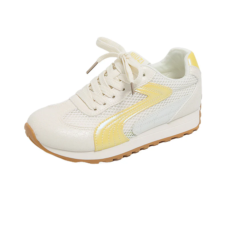 Damen Sportliche Sneakers mit atmungsaktiver Mesh-Oberfläche und reflektierenden Akzenten Heidi Mode - Image 6
