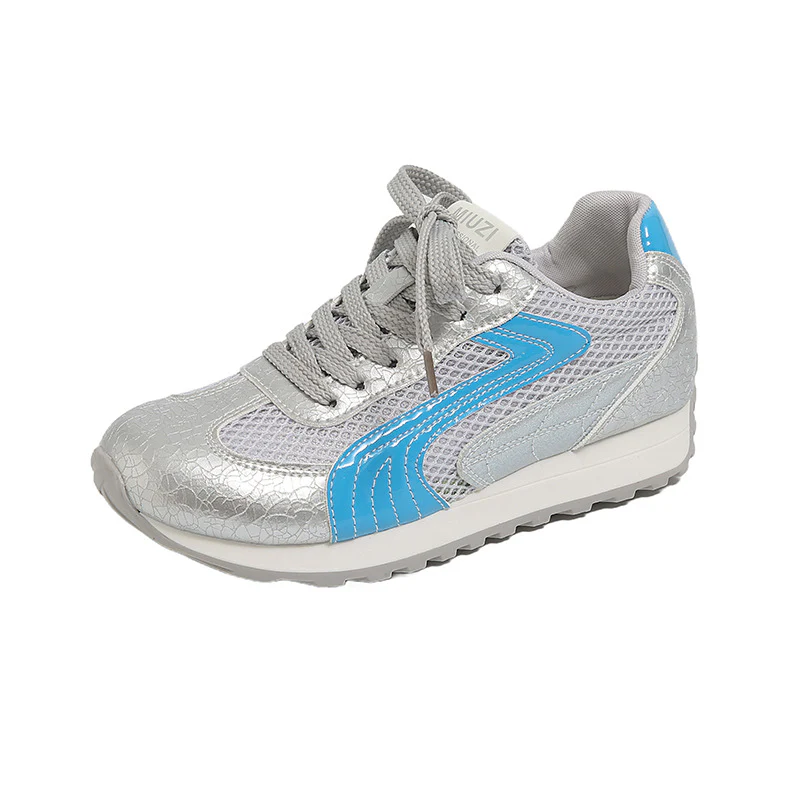 Damen Sportliche Sneakers mit atmungsaktiver Mesh-Oberfläche und reflektierenden Akzenten Heidi Mode - Image 7