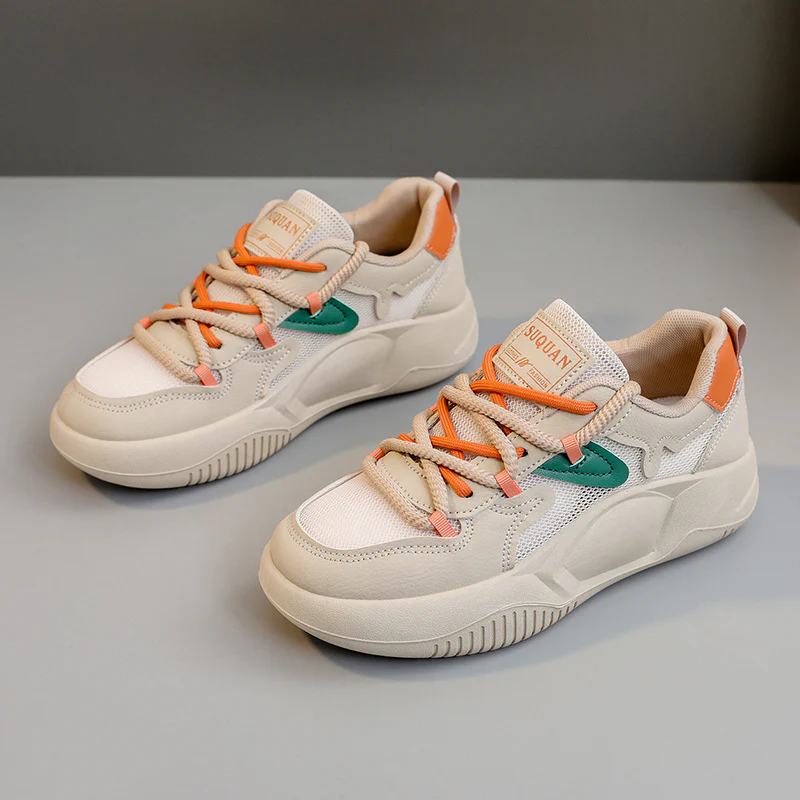 Damen Sportliche Sneakers mit atmungsaktiver Mesh-Oberfläche und robustem Sohlenprofil Heidi Mode - Image 6