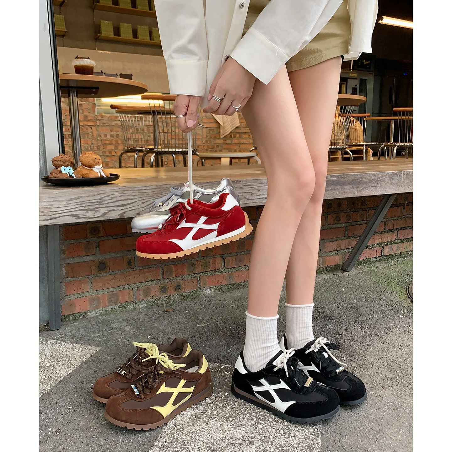 Damen Sportliche Sneakers mit atmungsaktiver Mesh-Oberfläche und rutschfester Laufsohle Heidi Mode - Image 4