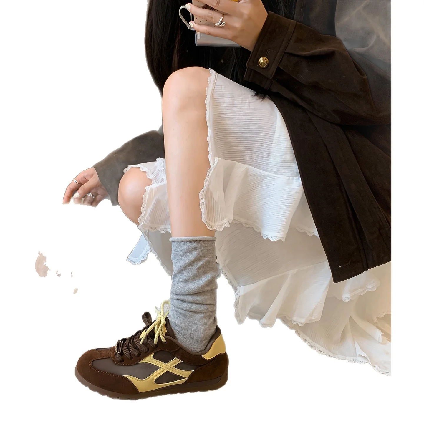 Damen Sportliche Sneakers mit atmungsaktiver Mesh-Oberfläche und rutschfester Laufsohle Heidi Mode - Image 5