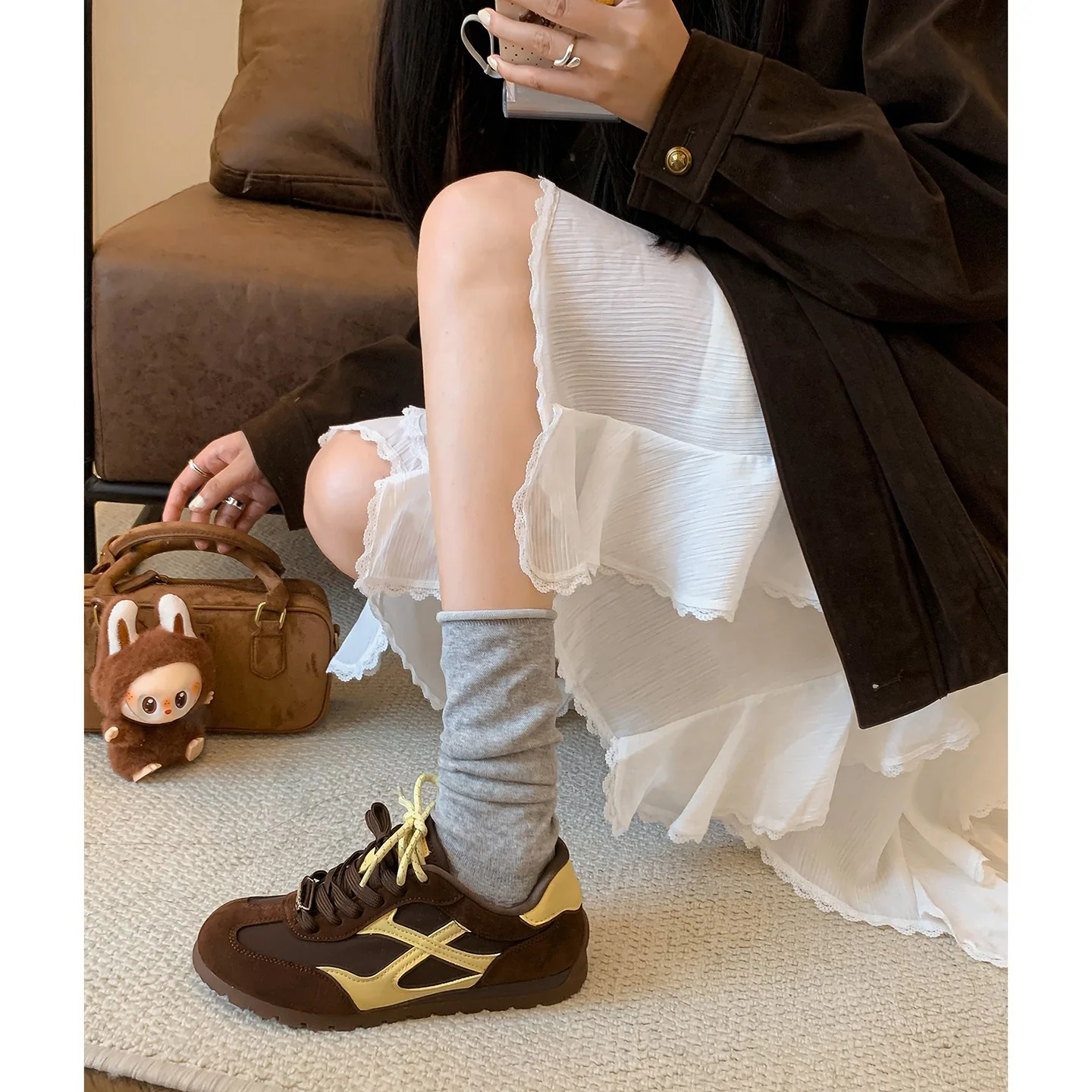 Damen Sportliche Sneakers mit atmungsaktiver Mesh-Oberfläche und rutschfester Laufsohle Heidi Mode - Image 8