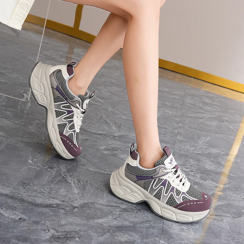 Damen Sportliche Sneakers mit atmungsaktiver Mesh-Oberfläche und rutschfester Sohle Heidi Mode 1771155244 - Image 3