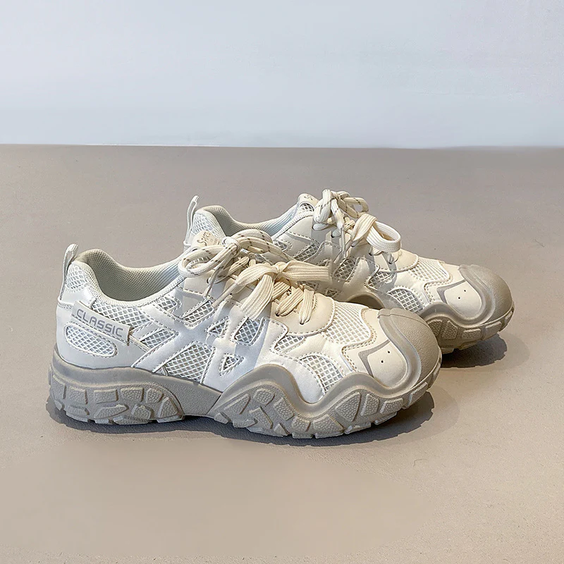 Damen sportliche Sneakers mit atmungsaktiver Mesh-Oberfläche und rutschfester Sohle Heidi Mode - Image 2
