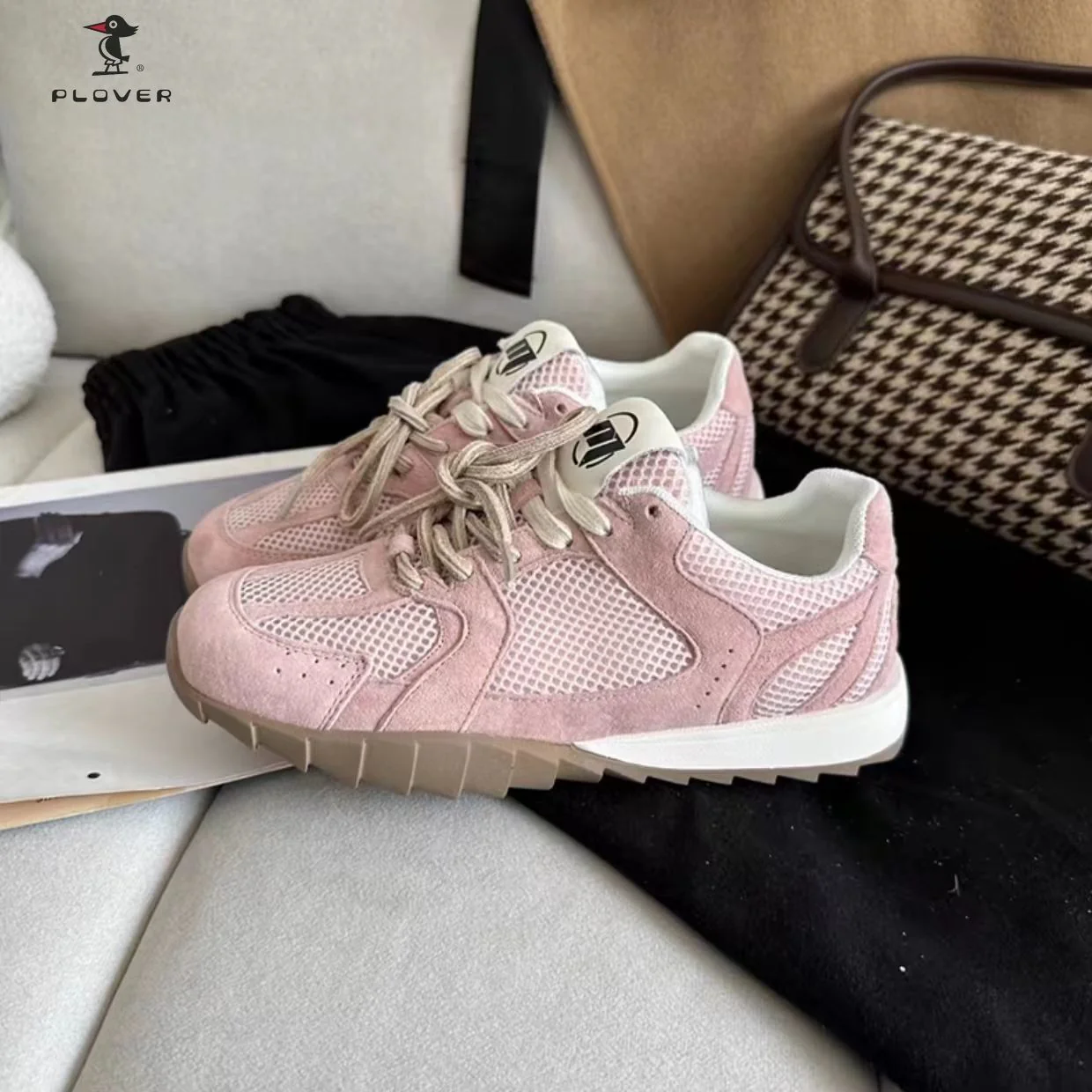 Damen Sportliche Sneakers mit atmungsaktiver Mesh-Oberfläche und stabiler Laufsohle Heidi Mode