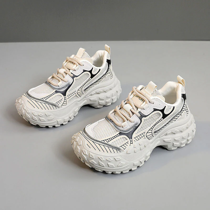 Damen Sportliche Sneakers mit atmungsaktiver Mesh-Oberfläche und stabiler Laufsohle Heidi Mode - Image 6