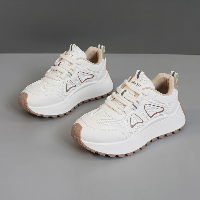 Damen sportliche Sneakers mit atmungsaktiver Mesh-Oberfläche und stoßdämpfender Sohle Heidi Mode - Image 7