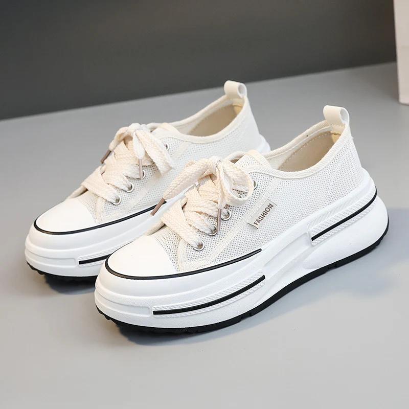 Damen Sportliche Sneakers mit atmungsaktiver Mesh-Oberfläche und trendigem Design Heidi Mode - Image 7