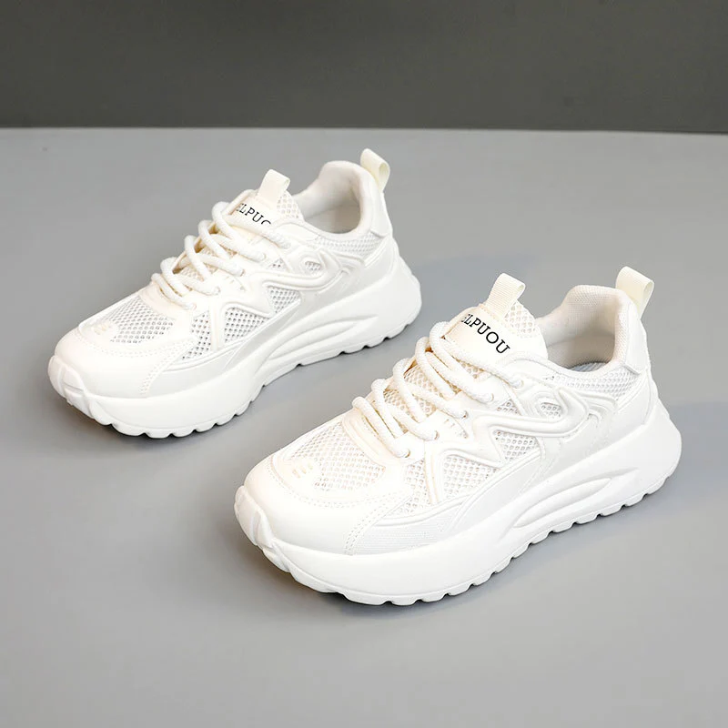 Damen Sportliche Sneakers mit atmungsaktiver Mesh-Struktur und gepolsterter Sohle Heidi Mode - Image 2