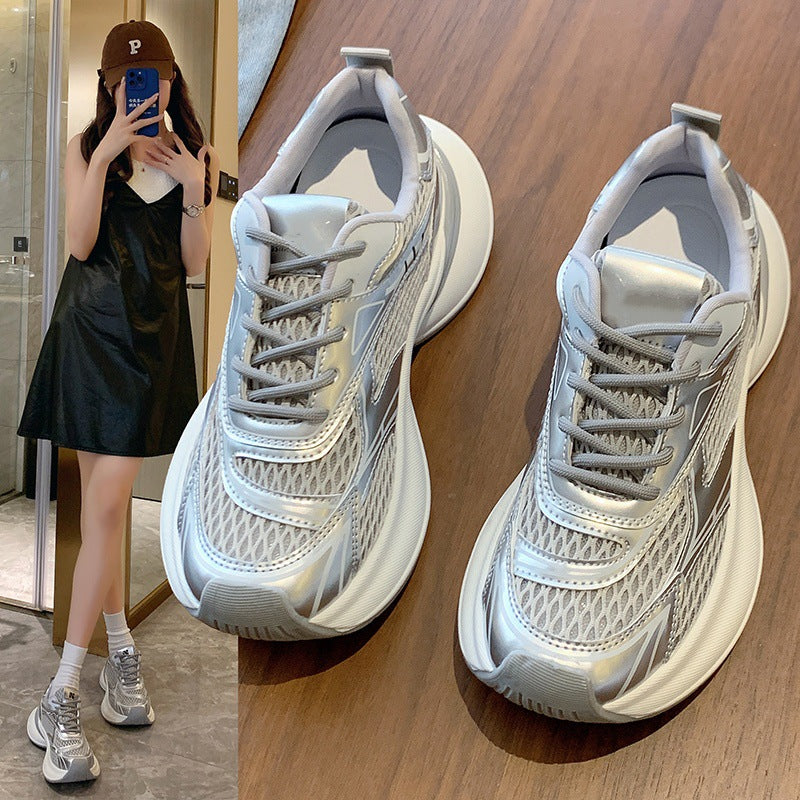 Damen Sportliche Sneakers mit atmungsaktiver Mesh-Struktur und stoßdämpfender Sohle Heidi Mode - Image 2