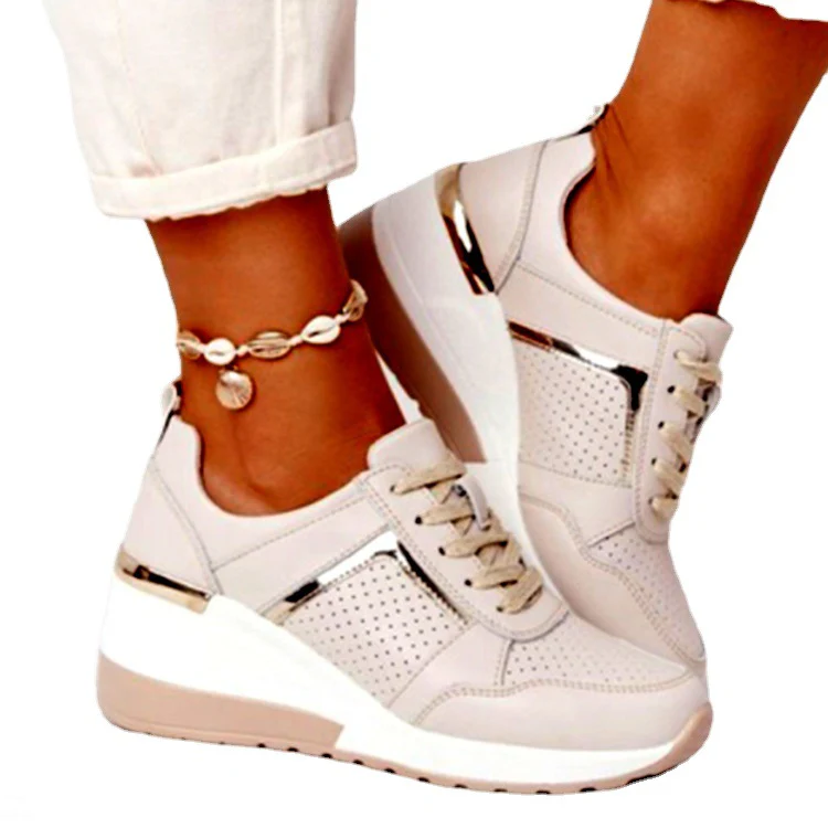 Damen Sportliche Sneakers mit atmungsaktiver Netzoberfläche und modischen Akzenten Heidi Mode - Image 5