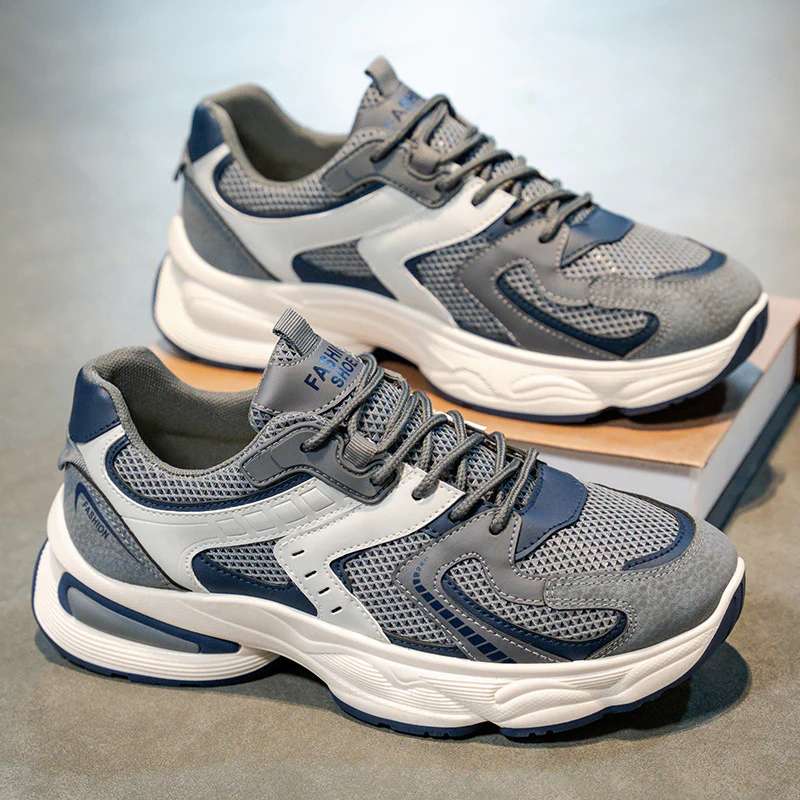 Damen Sportliche Sneakers mit atmungsaktiver Netzstruktur und ergonomischer Dämpfung Heidi Mode