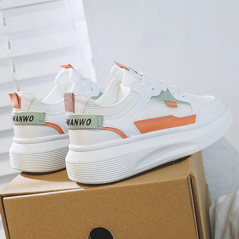 Damen Sportliche Sneakers mit atmungsaktiver Netzstruktur und flexiblem Sohlenprofil Heidi Mode - Image 2