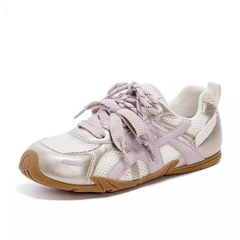 Damen Sportliche Sneakers mit atmungsaktiver Netzstruktur und reflektierenden Akzenten Heidi Mode - Image 2