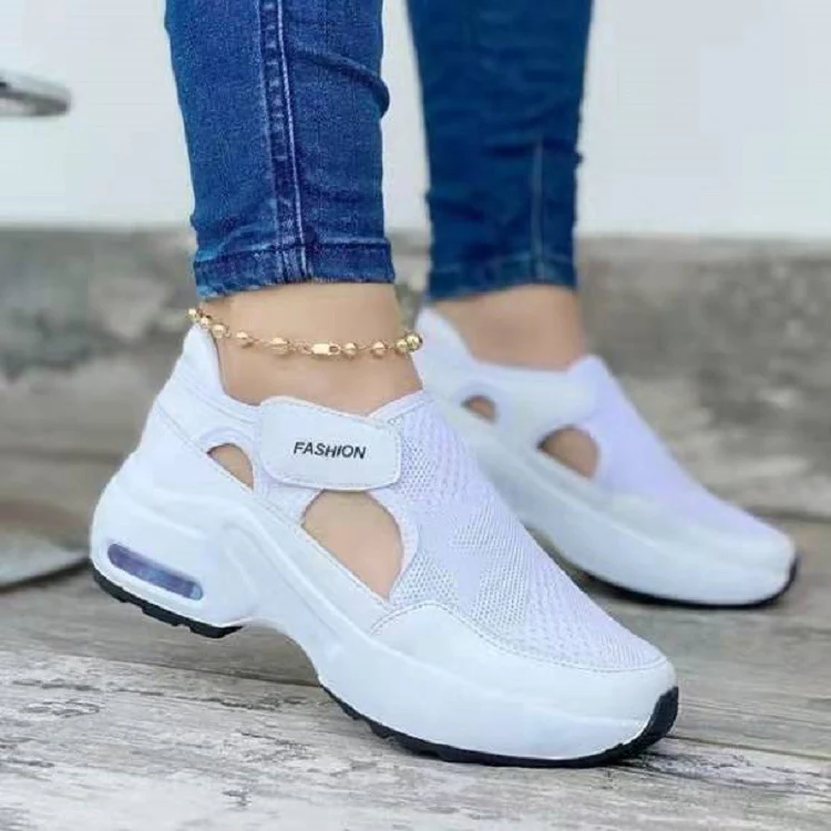 Damen Sportliche Sneakers mit atmungsaktiver Netzstruktur und rutschfester Sohle Heidi Mode - Image 3