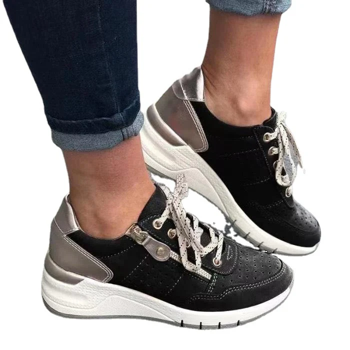 Damen Sportliche Sneakers mit atmungsaktiver Oberflächenstruktur und stilvollem Design Heidi Mode - Image 5