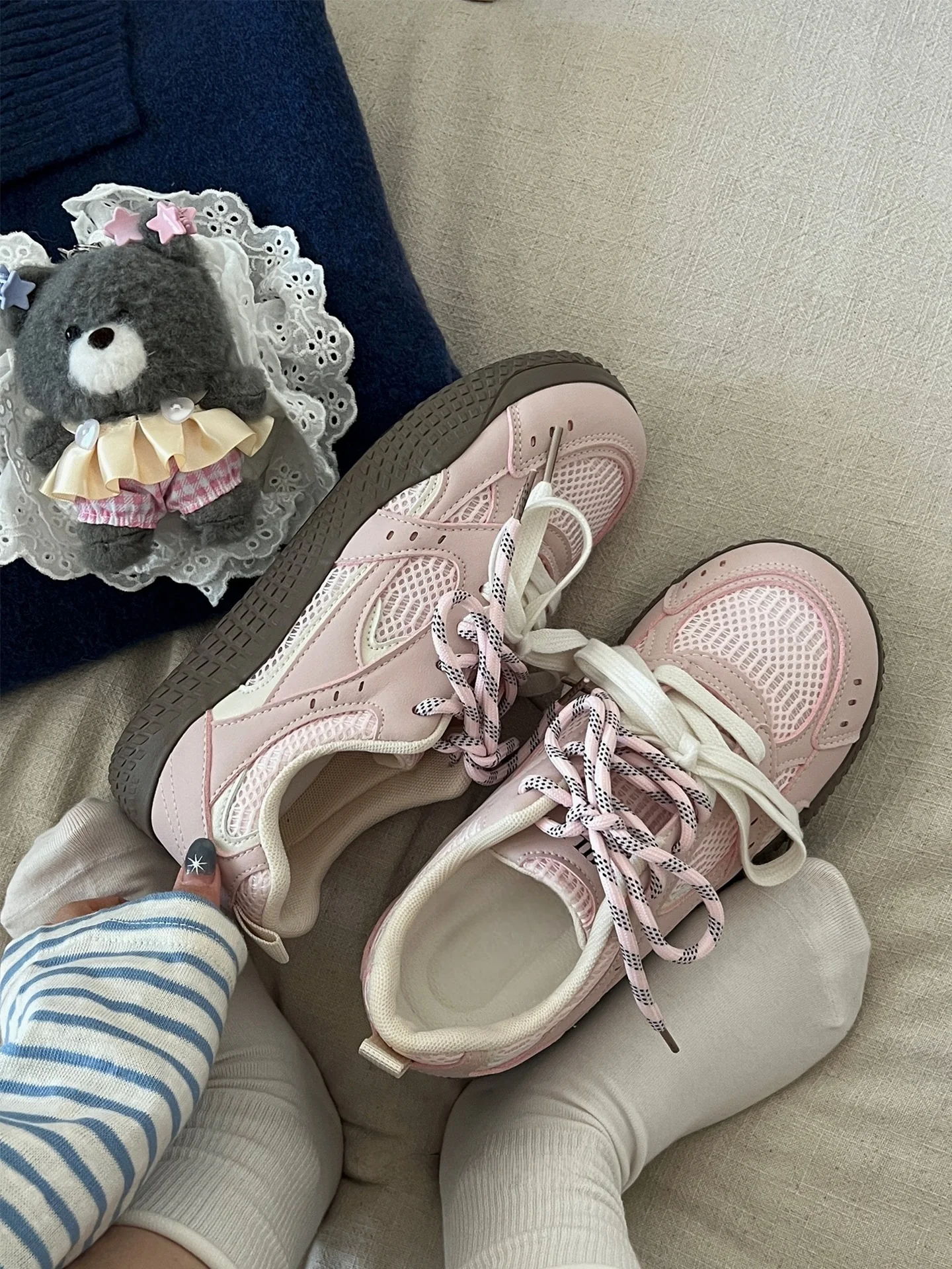 Damen Sportliche Sneakers mit atmungsaktiver Obermaterialstruktur Heidi Mode - Image 8