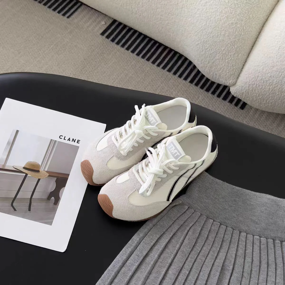 Damen Sportliche Sneakers mit atmungsaktiver Obermaterialstruktur und trendigem Design Heidi Mode - Image 6