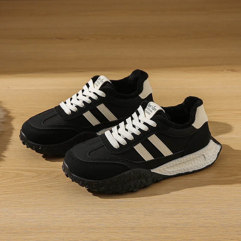 Damen Sportliche Sneakers mit bequemem Fleece-Innenfutter und rutschfester Sohle Heidi Mode - Image 8