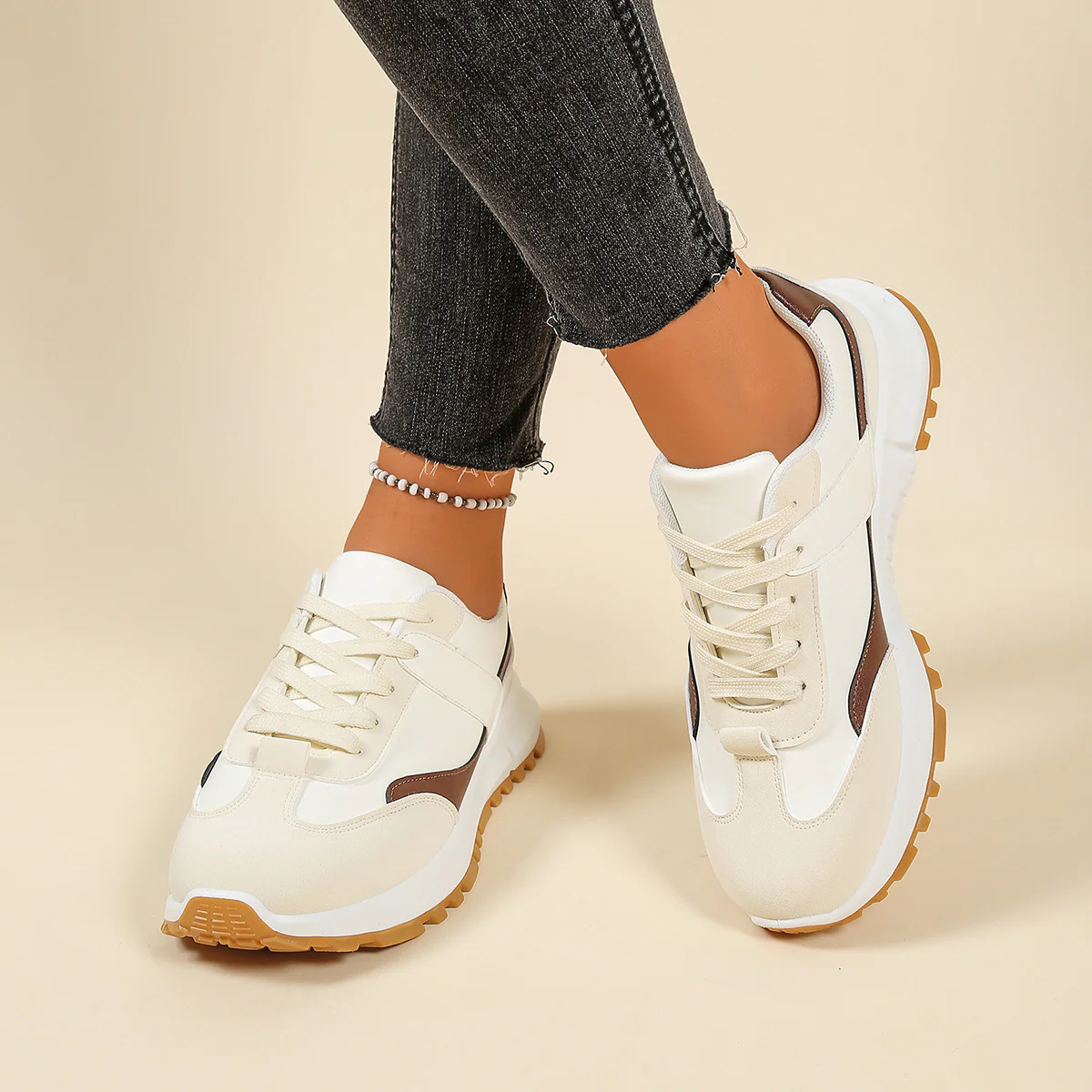 Damen Sportliche Sneakers mit bequemer Dämpfung und modernem Schnitt Heidi Mode