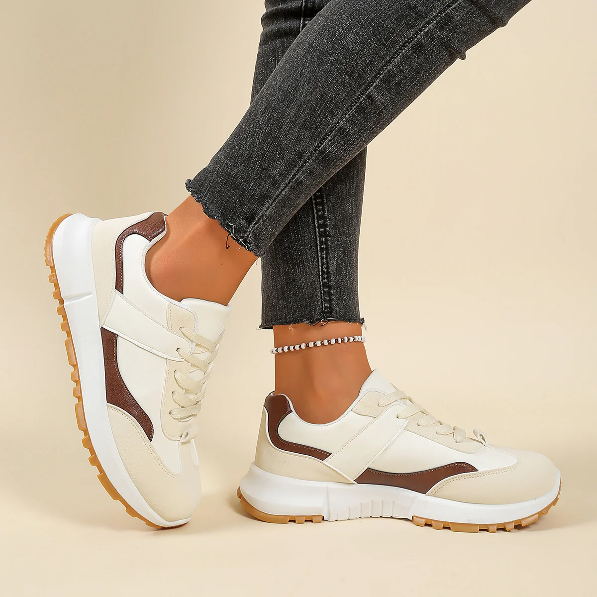 Damen Sportliche Sneakers mit bequemer Dämpfung und modernem Schnitt Heidi Mode - Image 2