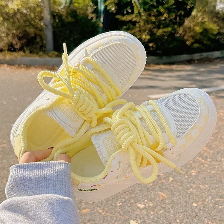 Damen Sportliche Sneakers mit buntem Pudding-Design und extra bequemer Dämpfung Heidi Mode - Image 3
