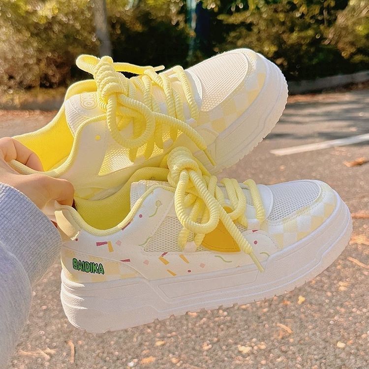 Damen Sportliche Sneakers mit buntem Pudding-Design und extra bequemer Dämpfung Heidi Mode - Image 6
