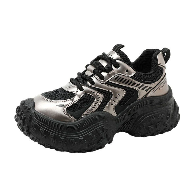 Damen sportliche Sneakers mit dämpfendem Komfort und atmungsaktiver Netzstruktur Heidi Mode